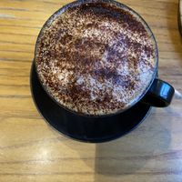 Really great frothy cappuccino   at The Waffle House in Norwich