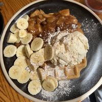 The Dutch apple again, because it deserves to be shared again! This time with added bananaa  at The Waffle House in Norwich