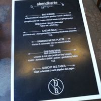 Abendkarte at Dankbar Kaffee in Leipzig