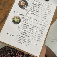 Soy milk without extra charge plus other options   at Cookies Cafe in Koh Phangan