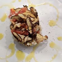 Arroz caldoso con setas shitaky y salsa de queso vegano at VeGaia - La Abuela Vegana in Alpedrete