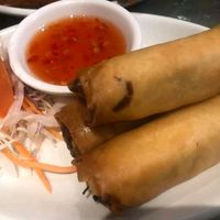 Veggie spring rolls at Lime Leaf in Basingstoke