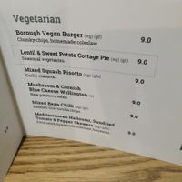 Vegan cheese! at The Borough Arms in Bodmin