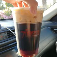 Sea Cream Black Coffee no cream, add soy: This is the only coffee option that can be made vegan. at 7 Leaves Cafe - Saratoga Ave in San Jose