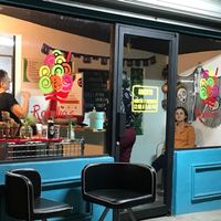 outside seating area at Romilios Gelato in Mexicali