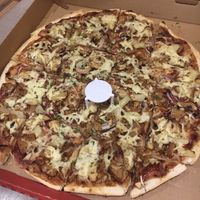 Vegan BBQ chicken  at ZigZag Pizzeria in Modbury