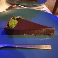 Chocolate tart at Street Vegan House in Koh Phangan