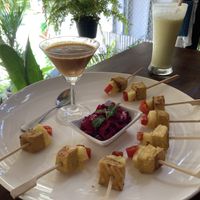 Satay tofu  at Street Vegan House in Koh Phangan