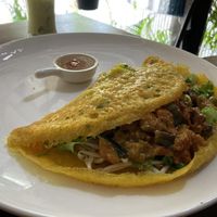 Vietnam pancake  at Street Vegan House in Koh Phangan