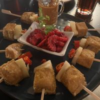 Tofu satay Spieß   at Street Vegan House in Koh Phangan