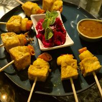 Tofu satay at Street Vegan House in Koh Phangan