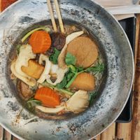 Hot Pot with loads of veggies at Street Vegan House in Koh Phangan