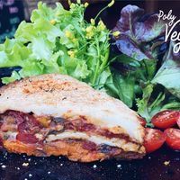 Veggie lasagne at Street Vegan House in Koh Phangan