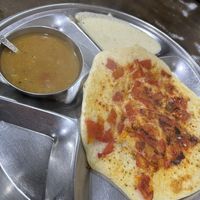 Tomato uttapam   at Sono Chaat House in New Delhi