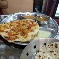 Tomato uttapam at Sono Chaat House in New Delhi