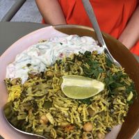 Tropical ananas biryani Raita  at Karma Food - Neustiftgasse in Vienna