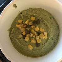 Avocado hummus (to-go) at Flower Child in Charlotte