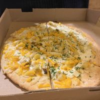 Vegan & gluten-free potato pesto  at Ian's Pizza on State in Madison