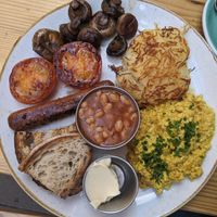 Full(y) Vegan Breakfast (179 SEK) - 4/5 at Greasy Spoon - Tjärhovsgatan in Stockholm