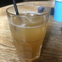 Apple juice   at Greasy Spoon - Tjärhovsgatan in Stockholm