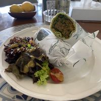 Falafel wrap  at Serra Cafe in Seef