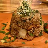 Nasi goreng (Malaysian fried rice) w/veggies & optional tofuu  at LANA in Limerick