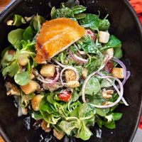 Salad -- ask for oil and vinegar instead of dressing at Bar O Coton in Negreira