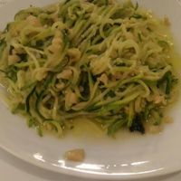 Courgette spaghetti at Bar O Coton in Negreira