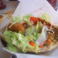 Falafel vegan at Honey Curry House and Pizza in Mallorca