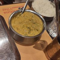 Okra curry at Krishna Vilas in Utrecht