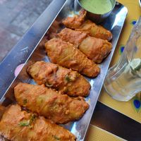 soy appetizer, very spicy at Krishna Vilas in Utrecht