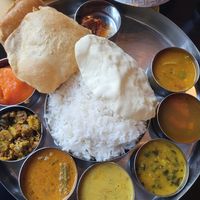 hopefully vegan thali at Krishna Vilas in Utrecht