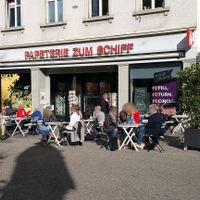 Exterior and outdoor seating at Schiffchuchi in St Gallen