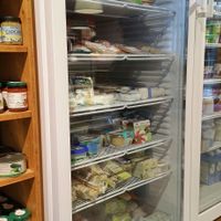 Refrigerated vegan section at Stadtladen in St Gallen