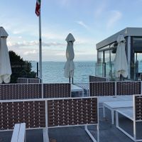 Outdoor seating at Seerestaurant in Rorschach