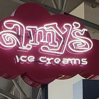 Sign gate 21 at AUS - Amy's Ice Cream in Austin