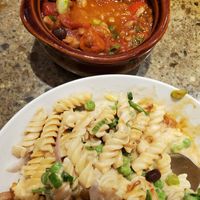 Just discovered this. Vegan Chili on Vegan Mac n Cheese will blow your mind!!!! at The Electric Cheetah in Grand Rapids