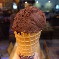 Choc with medium cone at 7 Senses Gelato Studio in Chiang Mai