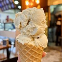Large cone, 1 scoop: Vanilla soy (114 THB)  at 7 Senses Gelato Studio in Chiang Mai