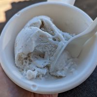 vegan coconut/macadami nut at Artisan Ice Cream by Cafe de Amis in Paia