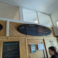 menu at Artisan Ice Cream by Cafe de Amis in Paia