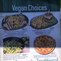 Vegan options on the menu  at Cafe12 in Crete