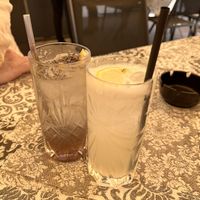 Lavender and lemon, virgin gin fizz  at Bar il Panino in Ravello