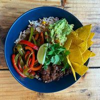 Fajita bowl at Meatless in Liverpool