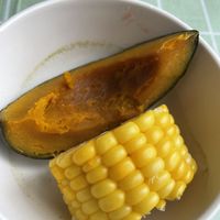 南瓜和玉米  at Deng Pin Vegetarian in Huizhou