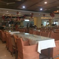 Inside the restaurant at Deng Pin Vegetarian in Huizhou