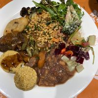 Restaurante vegano a kg em Ipanema. Valor justo. O kg custa 62,90. Valor do prato: 30,00 reais.  at Bardana Cozinha Natural in Rio De Janeiro