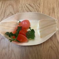 Pickled radish with mint chips at Bo No Bo Vegan in Olsztyn