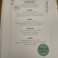 Weekly menu  at Bo No Bo Vegan in Olsztyn