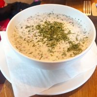 Zupa chlodnik at Bo No Bo Vegan in Olsztyn